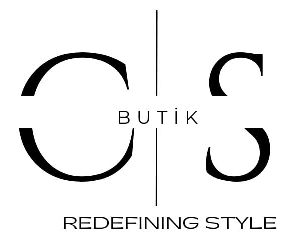 CS Butik logosu. İki büyük "C" ve "S" harfi, ortasında "BUTİK" yazısı ve altında "REDEFINING STYLE" sloganı yer alır.